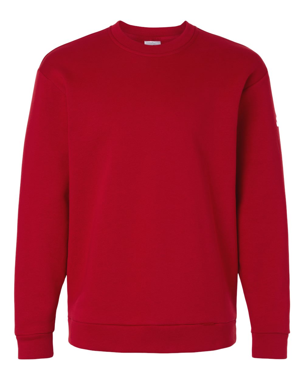 Men's Fleece Crewneck Sweatshirt - Team Power Red/ White