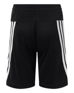 Youth 3-Stripes 7" Shorts - Black/ White
