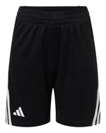 Youth 3-Stripes 7" Shorts - Black/ White