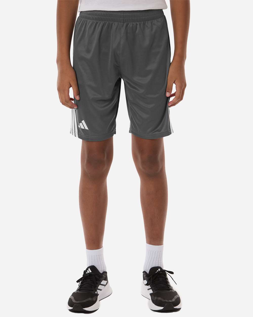 Youth 3-Stripes 7" Shorts - Team Grey Four/ White