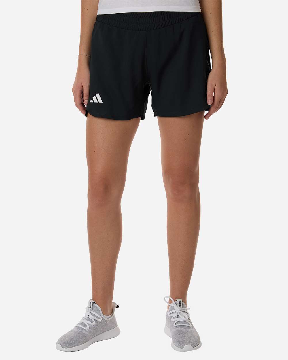 Women's D4T Woven 3" Shorts - Black/ White