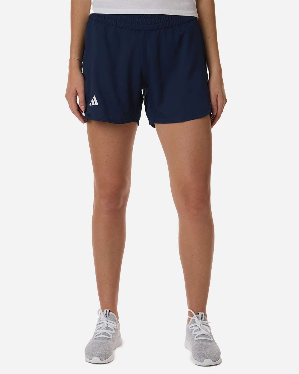 Women's D4T Woven 3" Shorts - Team Navy Blue/ White