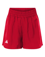 Women's D4T Woven 3" Shorts - Team Power Red/ White