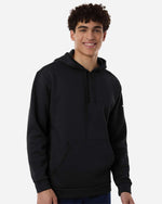 Men's Fleece Hooded Sweatshirt - Black/ White