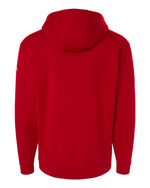 Men's Fleece Hooded Sweatshirt - Team Power Red/ White