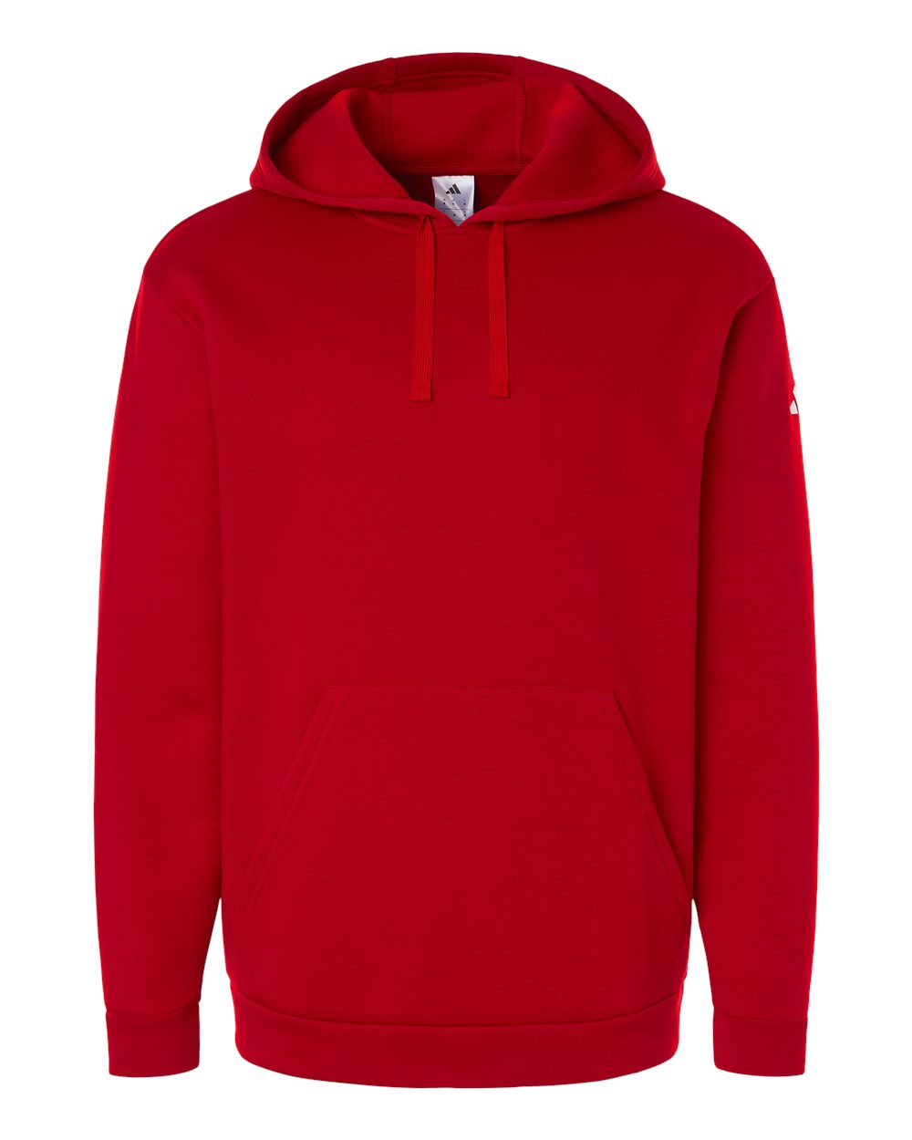 Men's Fleece Hooded Sweatshirt - Team Power Red/ White