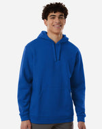 Men's Fleece Hooded Sweatshirt - Team Royal Blue/ White