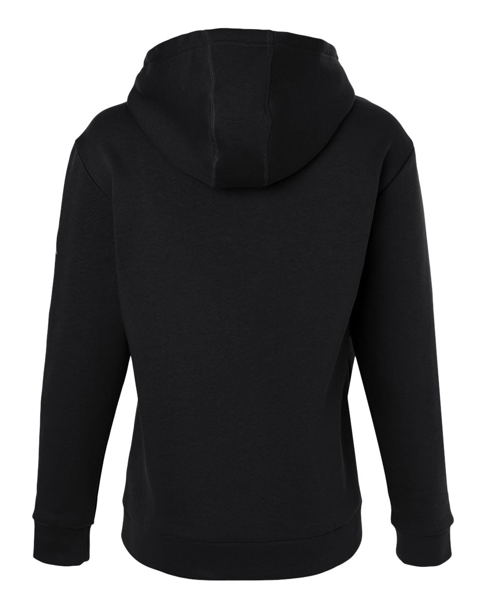 Women's Fleece Hooded Sweatshirt - Black/ White
