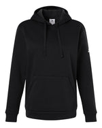 Women's Fleece Hooded Sweatshirt - Black/ White