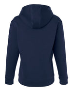 Women's Fleece Hooded Sweatshirt - Team Navy Blue/ White