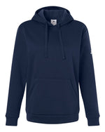 Women's Fleece Hooded Sweatshirt - Team Navy Blue/ White