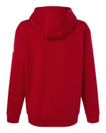 Women's Fleece Hooded Sweatshirt - Team Power Red/ White