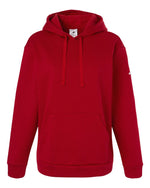 Women's Fleece Hooded Sweatshirt - Team Power Red/ White