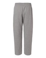 Women's Fleece Sweatpants - Medium Grey Heather/ White
