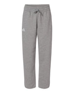 Women's Fleece Sweatpants - Medium Grey Heather/ White