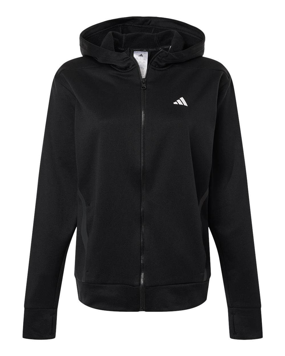 Women's Game & Go Fleece Full-Zip Hooded Sweatshirt - Black/ White