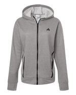 Women's Game & Go Fleece Full-Zip Hooded Sweatshirt - Medium Grey Heather/ Black