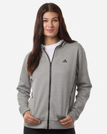 Women's Game & Go Fleece Full-Zip Hooded Sweatshirt - Medium Grey Heather/ Black