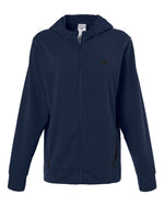 Women's Game & Go Fleece Full-Zip Hooded Sweatshirt - Team Navy Blue/ Black
