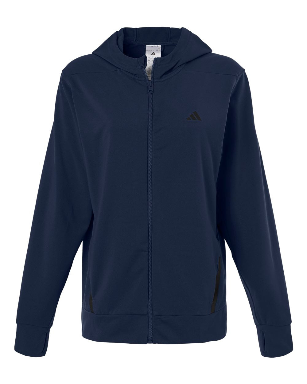 Women's Game & Go Fleece Full-Zip Hooded Sweatshirt - Team Navy Blue/ Black