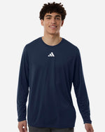 Men's Pregame Long Sleeve T-Shirt - Team Navy Blue/ White