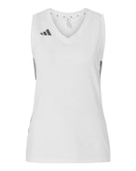 Women's Quickset V-Neck Sleeveless Jersey - White