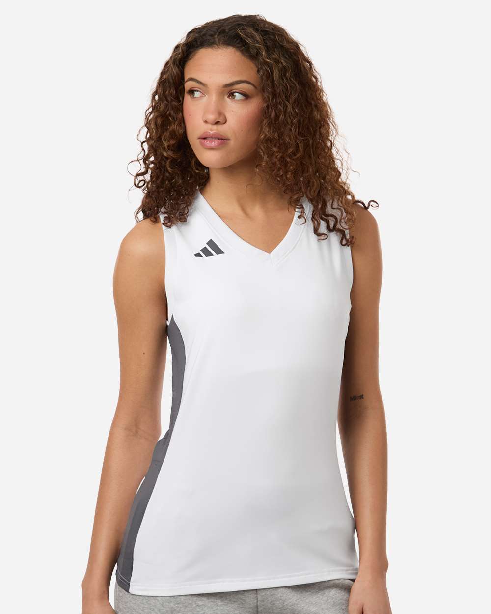 Women's Quickset V-Neck Sleeveless Jersey - White