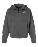 Women's Z.N.E Full-Zip Hooded Sweatshirt - Team Grey Four/ White