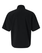 Men's Short Sleeve Quarter-Zip Pullover - Black/ White