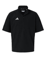 Men's Short Sleeve Quarter-Zip Pullover - Black/ White