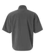 Men's Short Sleeve Quarter-Zip Pullover - Team Grey Four/ White
