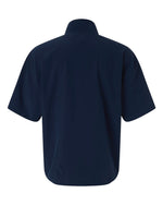 Men's Short Sleeve Quarter-Zip Pullover - Team Navy Blue/ White