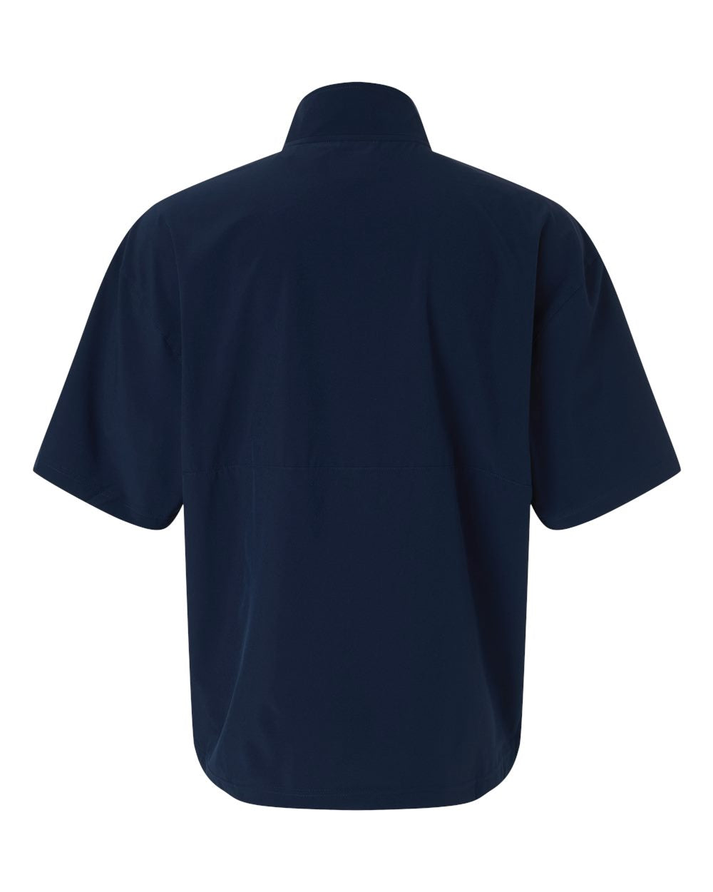 Men's Short Sleeve Quarter-Zip Pullover - Team Navy Blue/ White