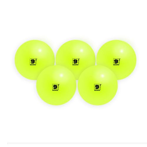 Athletic Connection 9 Square ITA Neon Yellow Balls Pack Of 5