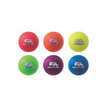 Champion Sports Rhino Skin 6" Low Bounce Dodgeball - Set of 6 - Assorted Neon