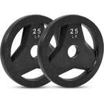 Champion Sports JFIT Cast Iron Grip Plate - 25 lb / Set of 2