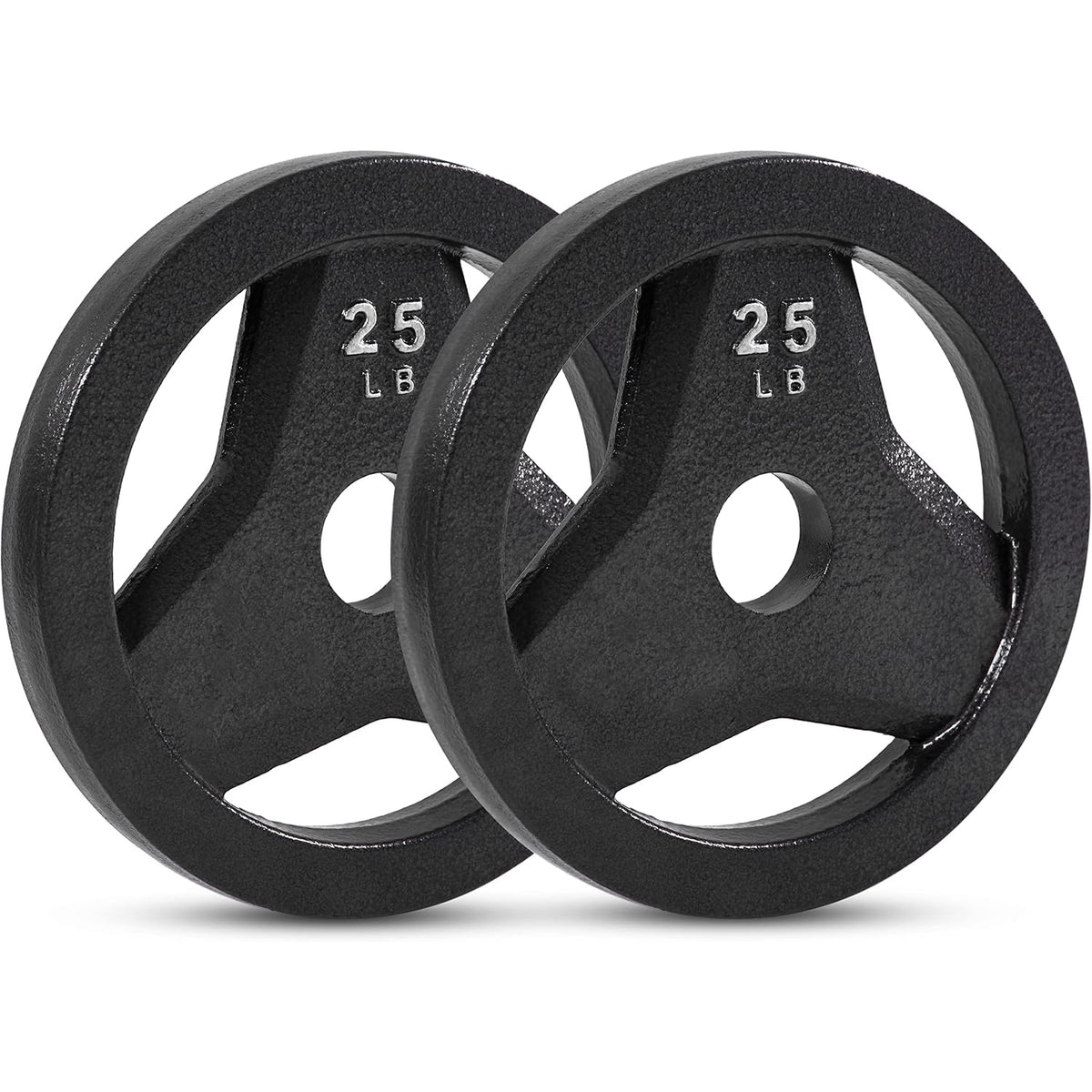 Champion Sports JFIT Cast Iron Grip Plate - 25 lb / Set of 2