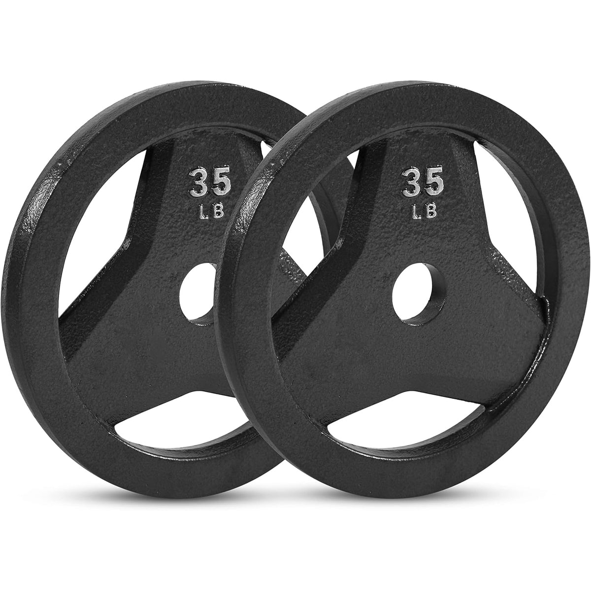 Champion Sports JFIT Cast Iron Grip Plate - 35 lb / Set of 2