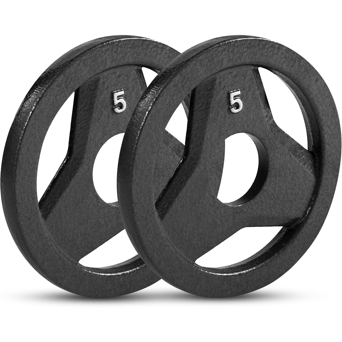 Champion Sports JFIT Cast Iron Grip Plate - 5 lb / Set of 2