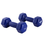 Champion Sports JFIT Vinyl Dumbbell - Pair - 5 lb Pair