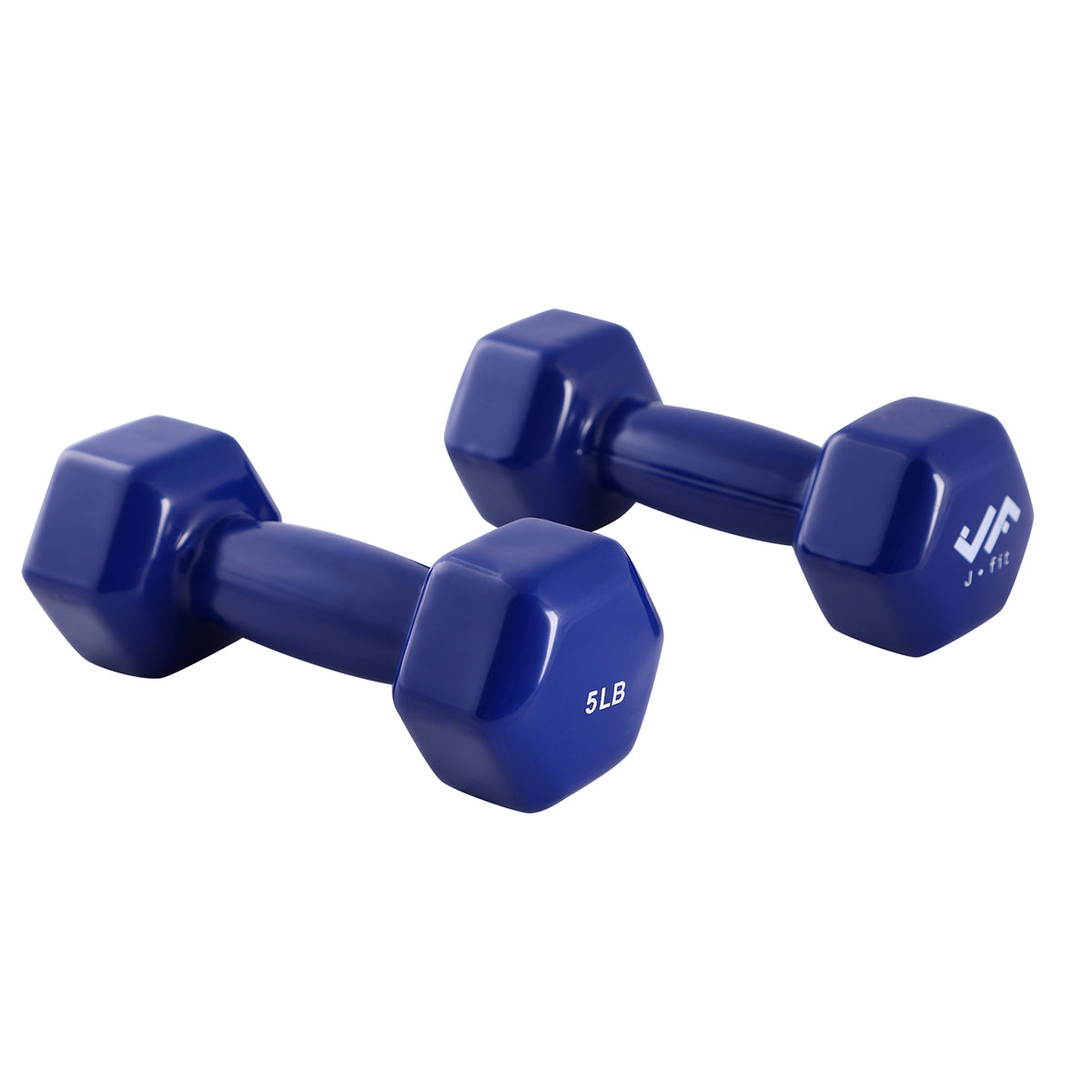 Champion Sports JFIT Vinyl Dumbbell - Pair - 5 lb Pair