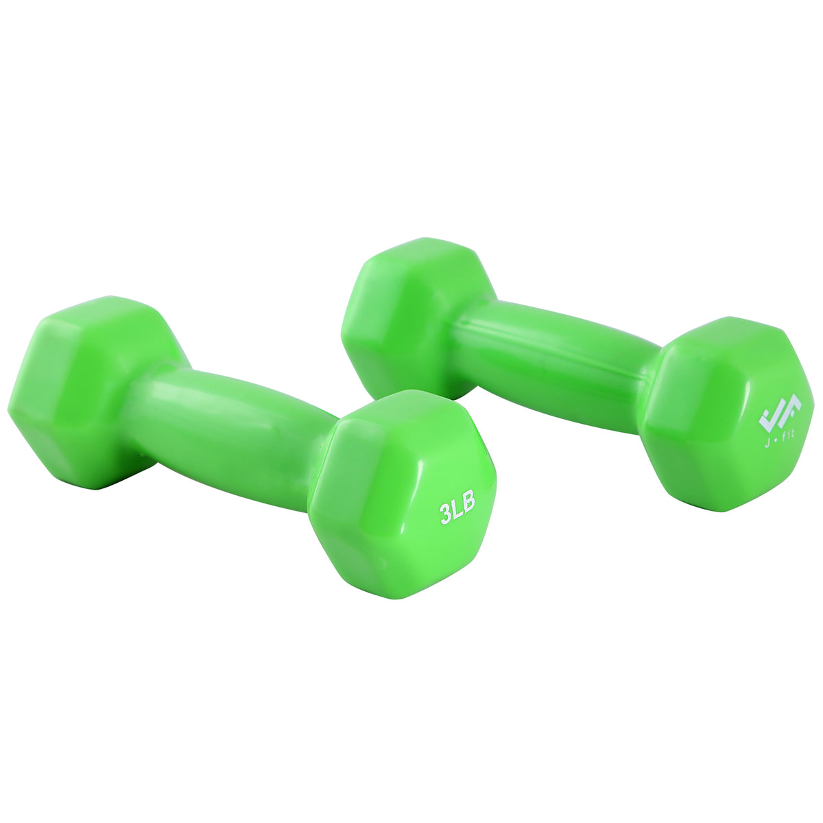 Champion Sports JFIT Vinyl Dumbbell - Pair - 3 lb Pair