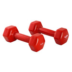 Champion Sports JFIT Vinyl Dumbbell - Pair - 6 lb Pair