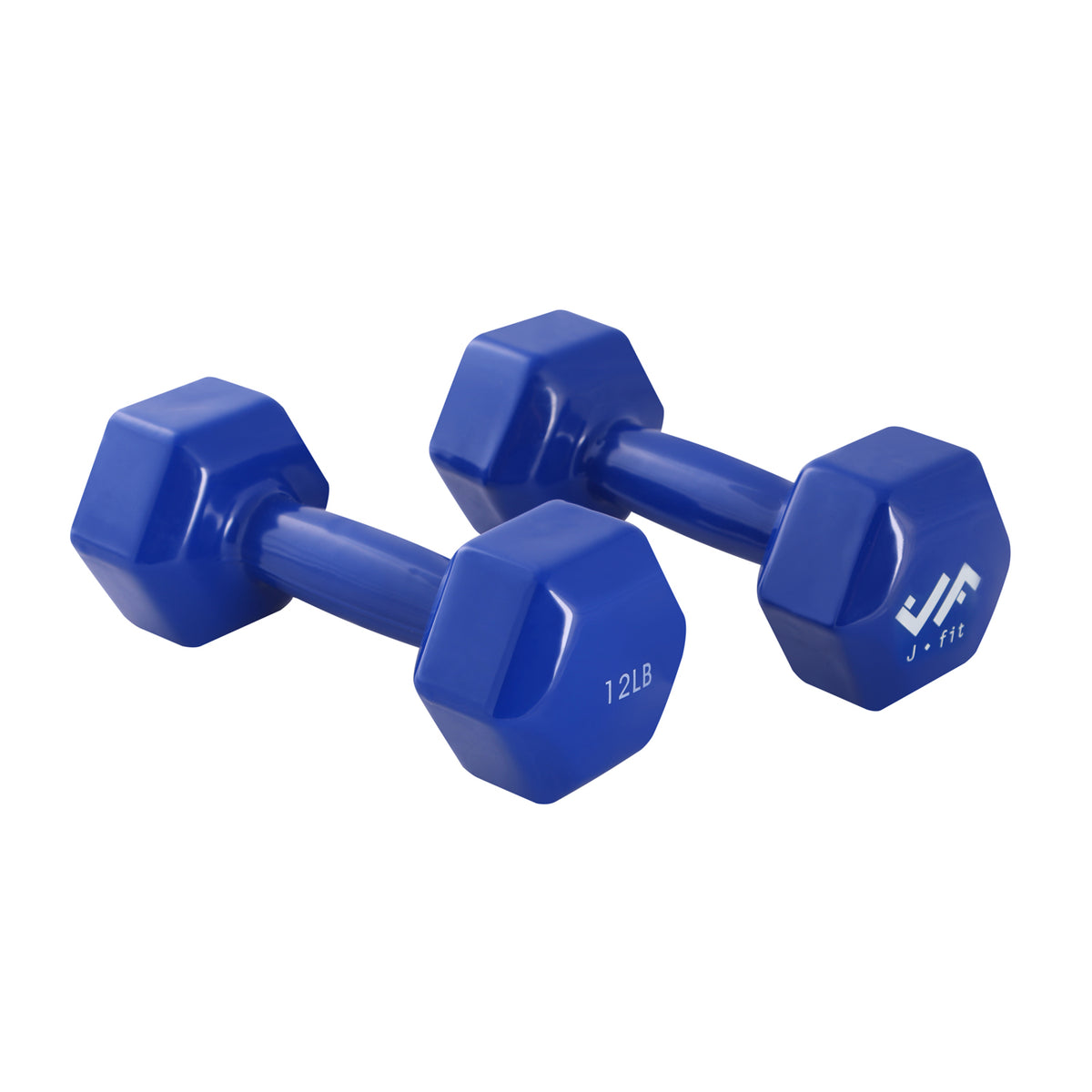 Champion Sports JFIT Vinyl Dumbbell - Pair - 12 lb Pair
