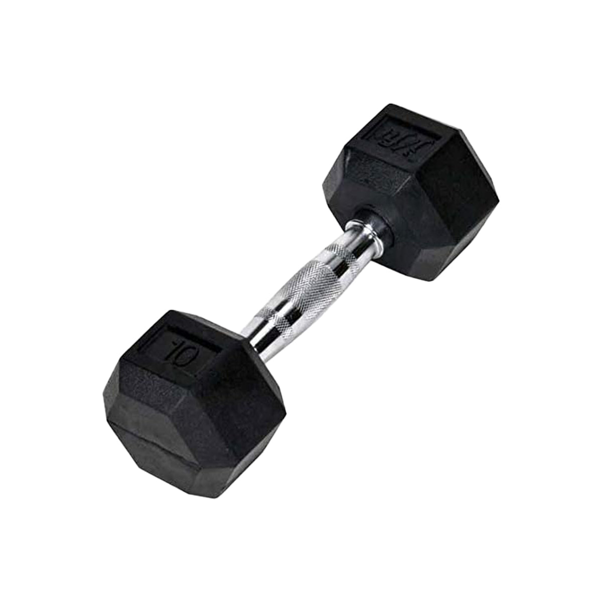 Champion Sports JFIT Rubber Hex Dumbbell - 10 lb