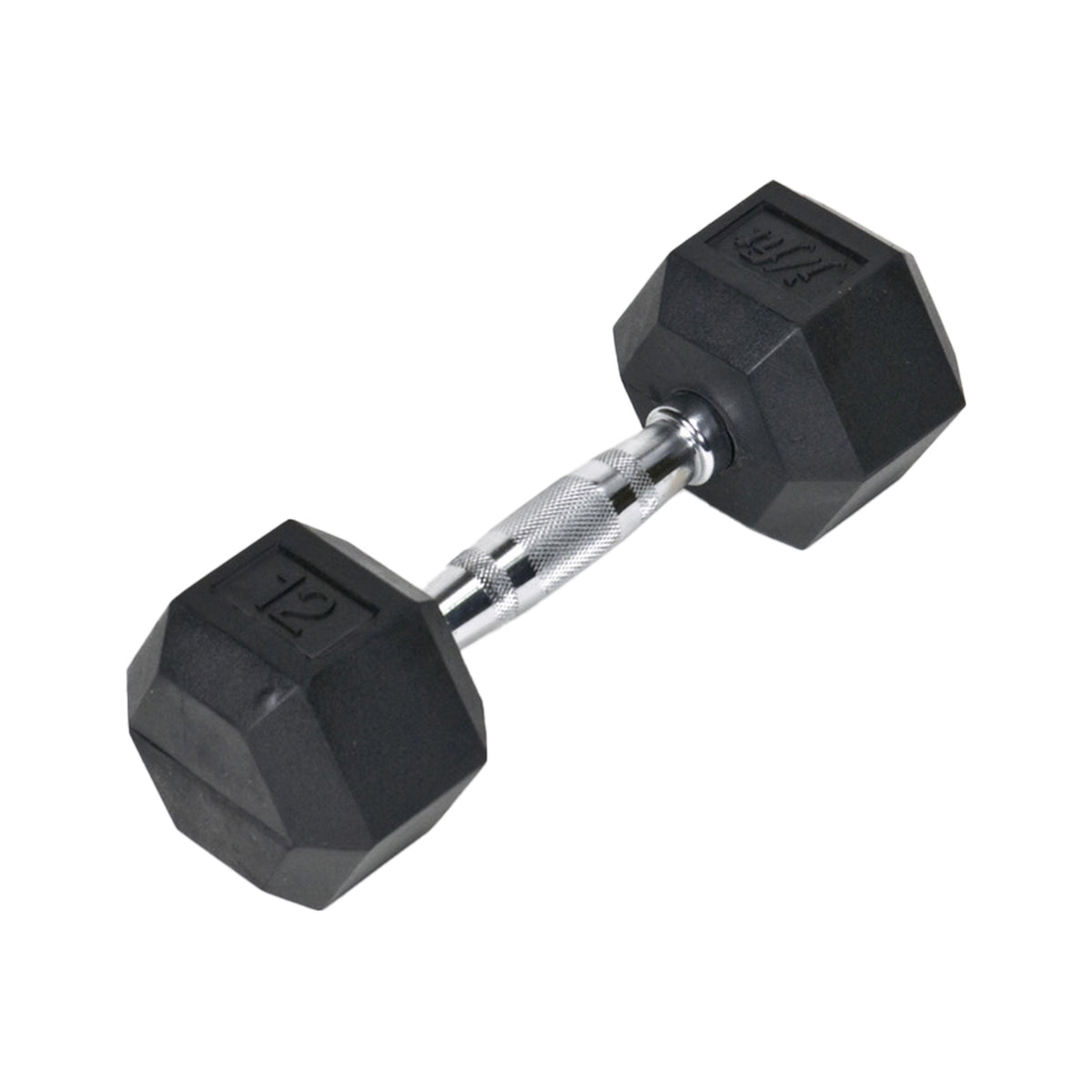 Champion Sports JFIT Rubber Hex Dumbbell - 12 lb