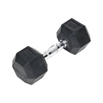 Champion Sports JFIT Rubber Hex Dumbbell - 25 lb