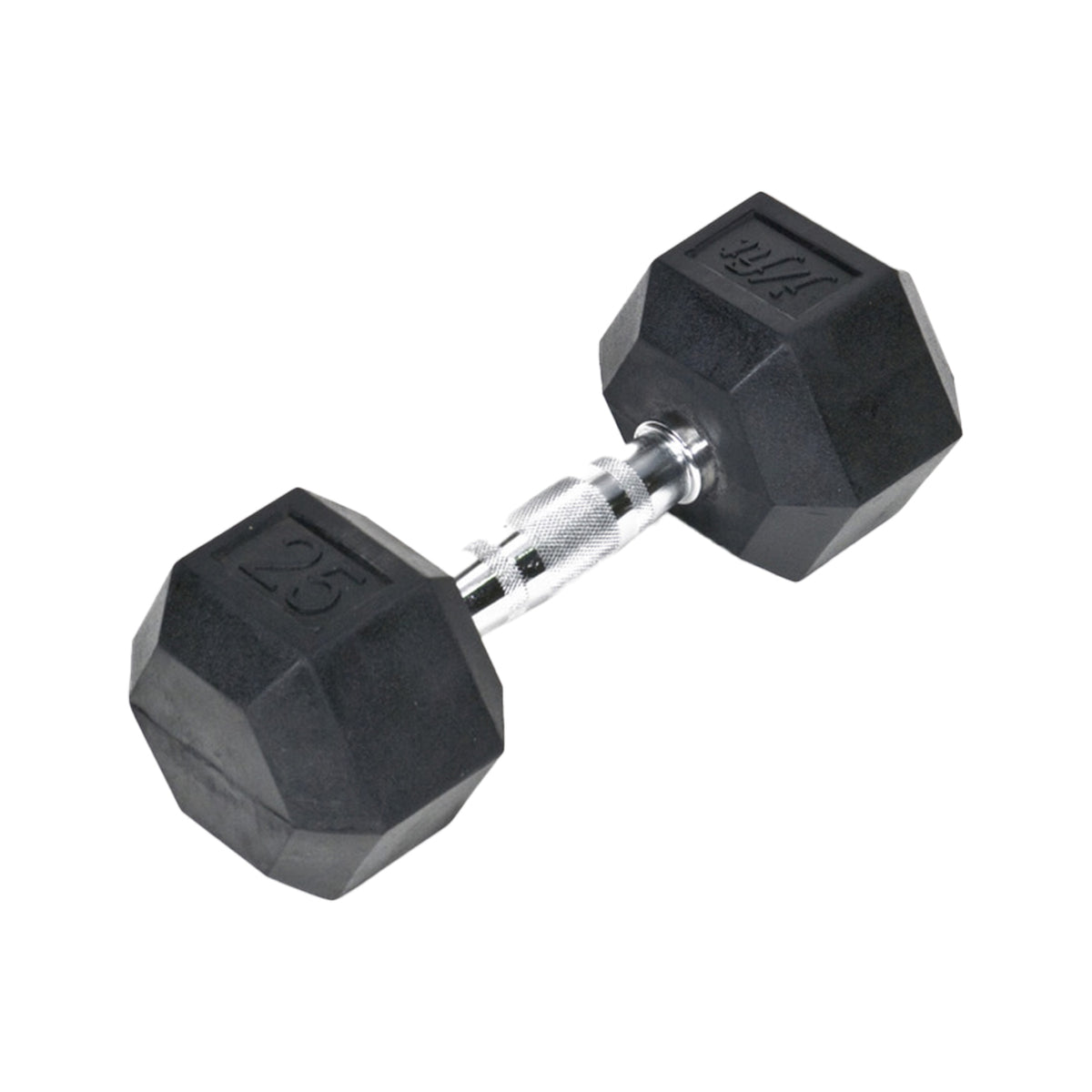 Champion Sports JFIT Rubber Hex Dumbbell - 25 lb