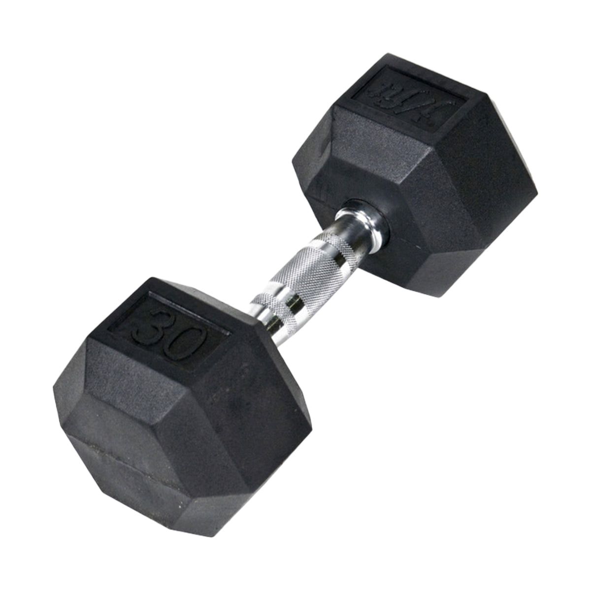 Champion Sports JFIT Rubber Hex Dumbbell - 30 lb