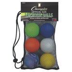 Champion Sports Lacrosse Ball Set - Multi-Color / 6-Pack